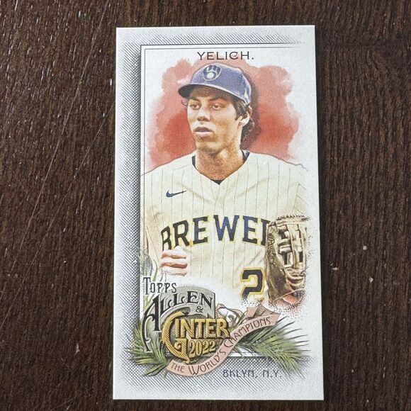 2022 Topps Allen & Ginter Ken Griffey Jr Rip Card /25 Ripped  w Yelich SSP 360 - Picture 5 of 6